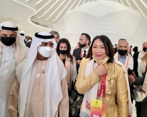 Sheikh Nahyan bin Mubarak Al Nahya and Levi Sap Nei Thang