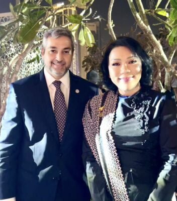 Levi Sap Nei Thang and The President of Paraguay H.E. Mario Abdo Benítez