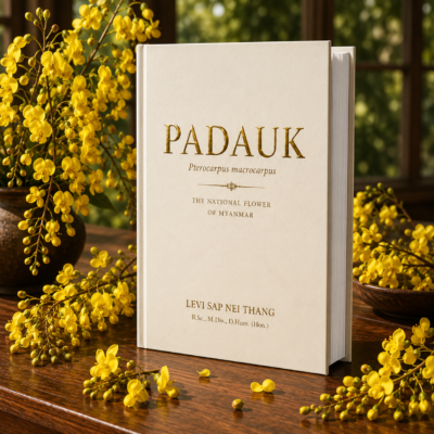 Book Cover Padauk The National Folwer of Myanmar by Levi Sap Nei Thang